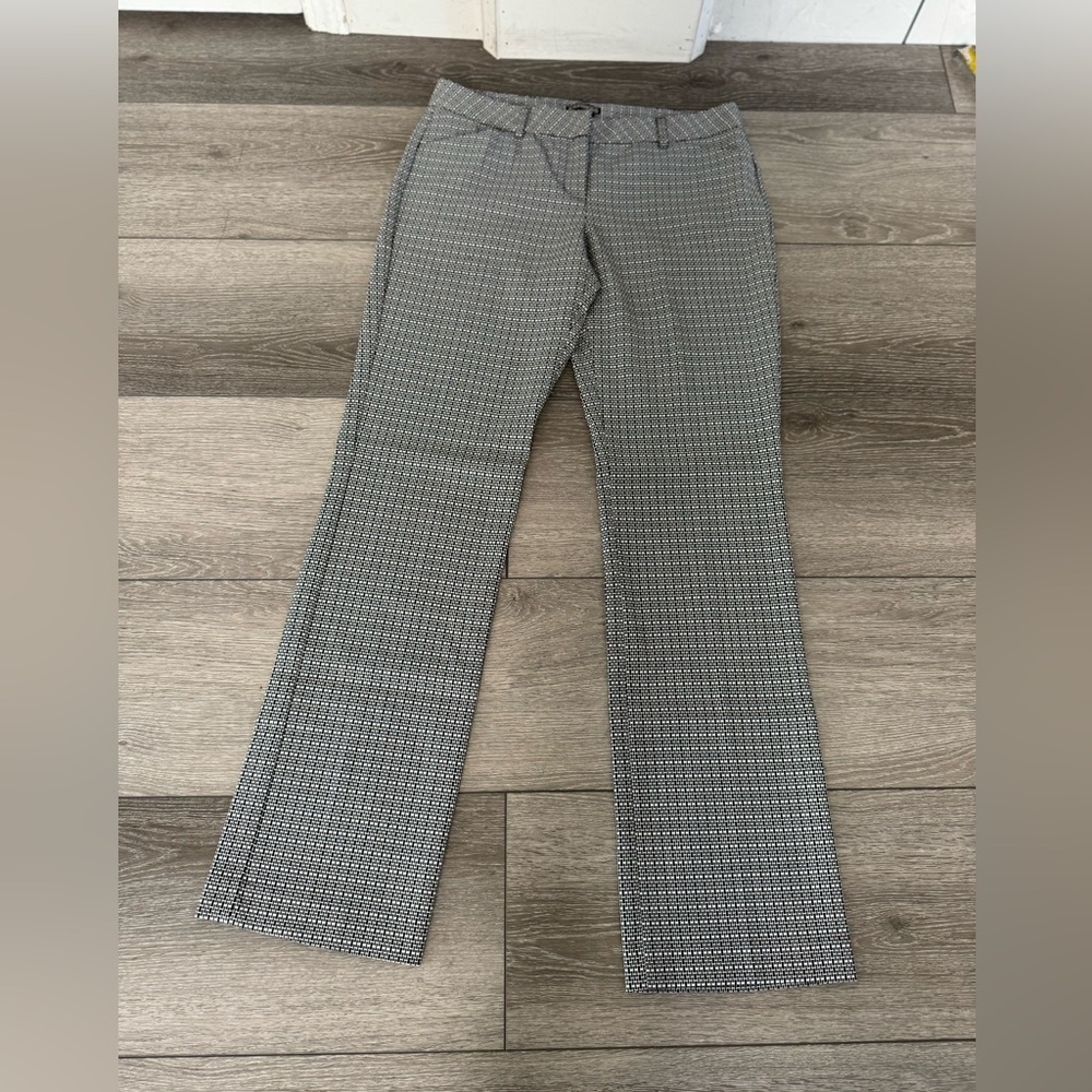 Express Black And White Print Columnist Pant Dres… - image 1